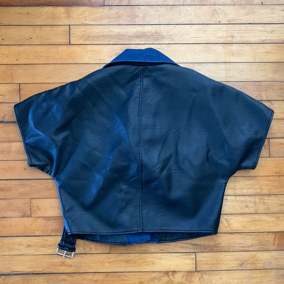 Zara Jackets & Coats Zara Cropped Leather Biker Jacket Poshmark